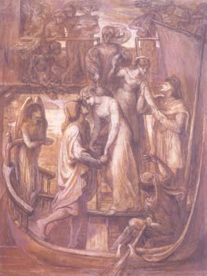 Dante Gabriel Rossetti The Boat of Love (mk28) Sweden oil painting art